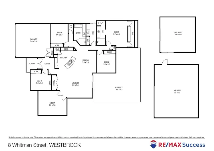 Floorplan of Homely house listing, 8 Whitman Street, Westbrook QLD 4350