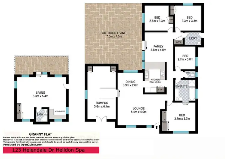 Floorplan of Homely rural property listing, 123 Helendale Drive, Helidon Spa QLD 4344