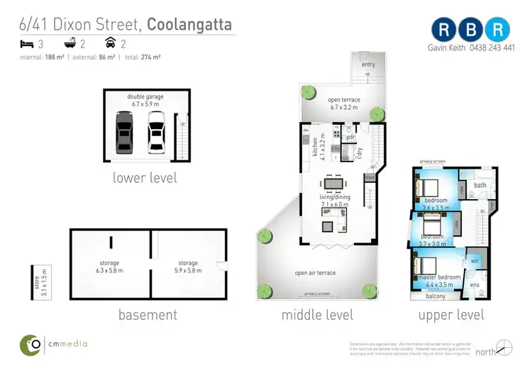 Floorplan of Homely townhouse listing, 6/41-43 Dixon Street, Coolangatta QLD 4225