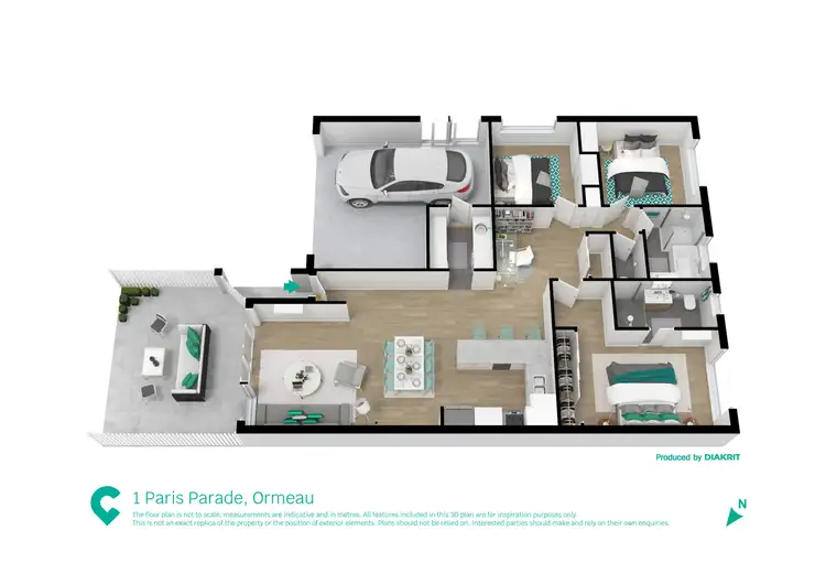 Floorplan of Homely house listing, 1 Paris Parade, Ormeau QLD 4208