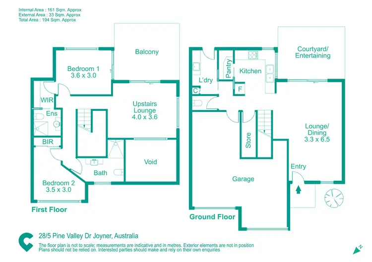 Floorplan of Homely townhouse listing, 28/5 Pine Valley Drive, Joyner QLD 4500