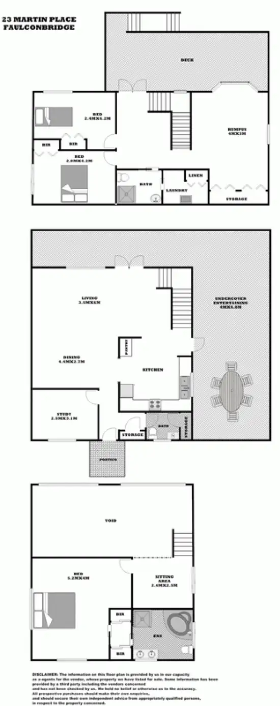 Floorplan of Homely house listing, 23 Martin Place,, Faulconbridge NSW 2776