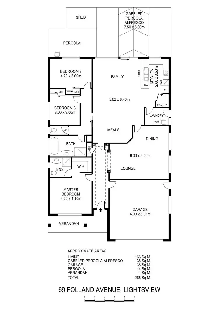 Floorplan of Homely house listing, 69 Folland Avenue, Lightsview SA 5085