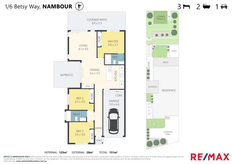 Floorplan of Homely house listing, 1/6 Betsy Way, Nambour QLD 4560