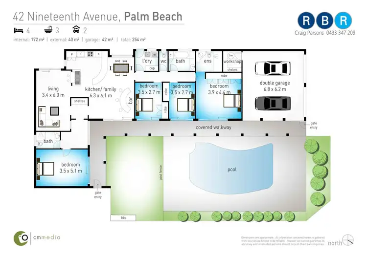 Floorplan of Homely house listing, 42 Nineteenth Avenue, Palm Beach QLD 4221