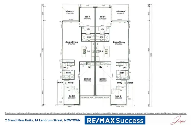 Floorplan of Homely unit listing, 1A Lendrum Street, Newtown QLD 4350