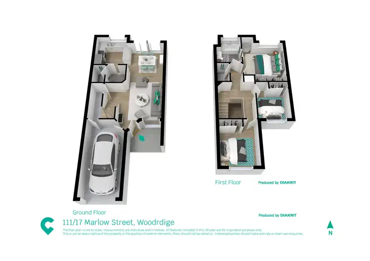 Floorplan of Homely townhouse listing, 111/17 Marlow Street, Woodridge QLD 4114