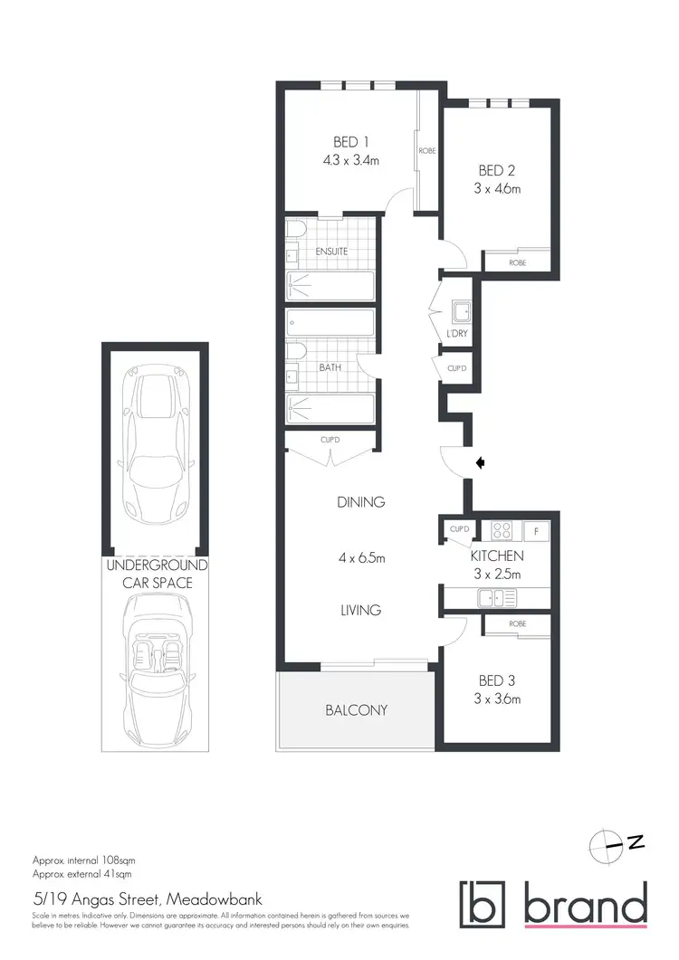 Floorplan of Homely apartment listing, 5/19 Angas Street, Meadowbank NSW 2114