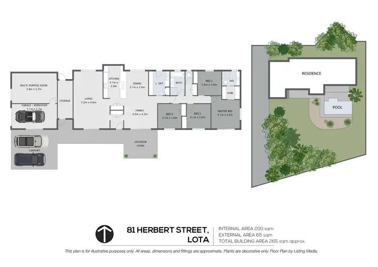 Floorplan of Homely house listing, 81 Herbert Street, Lota QLD 4179