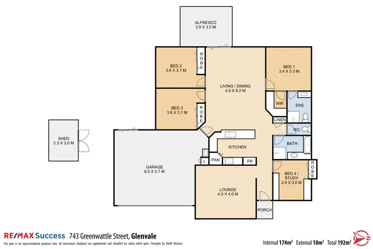 Floorplan of Homely house listing, 743 Greenwattle Street, Glenvale QLD 4350
