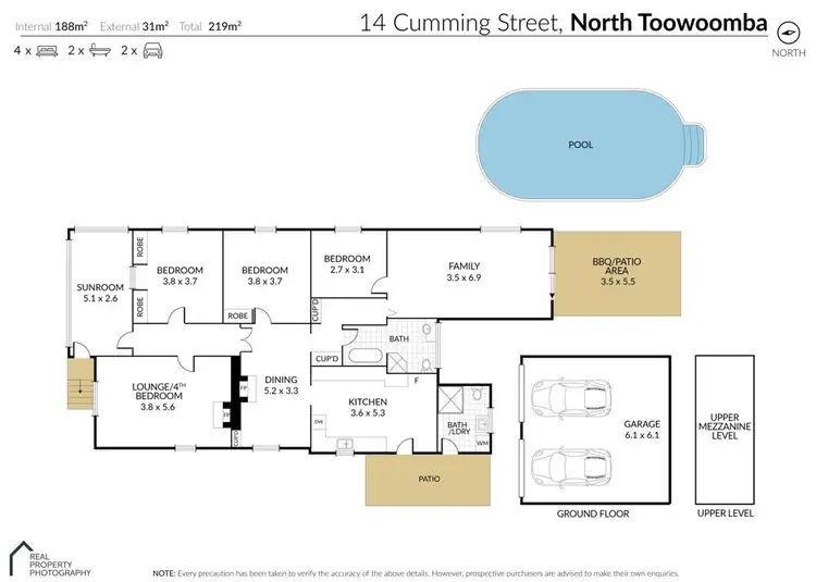 Floorplan of Homely house listing, 14 Cumming Street, North Toowoomba QLD 4350