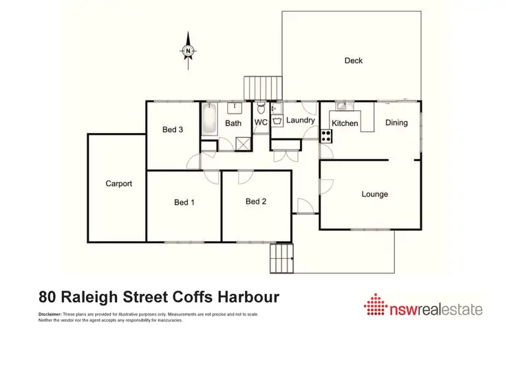 Floorplan of Homely house listing, 80 Raleigh Street, Coffs Harbour NSW 2450
