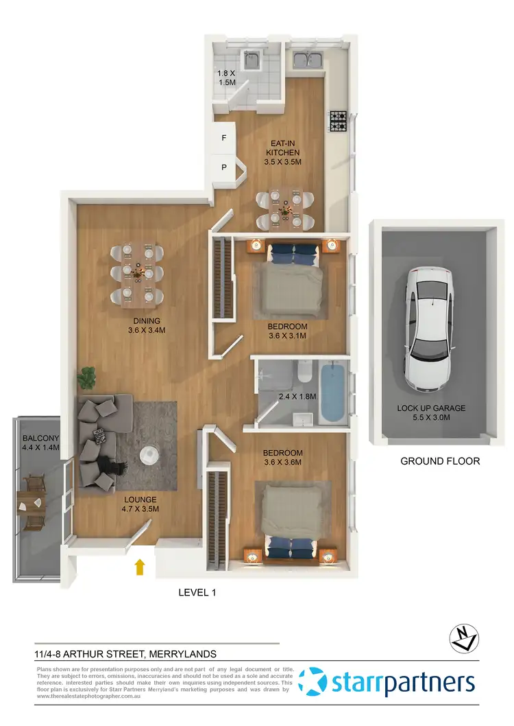Floorplan of Homely unit listing, 11/4-8 Arthur Street, Merrylands NSW 2160
