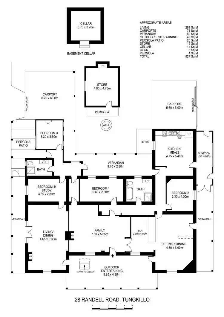 Floorplan of Homely house listing, 28 Adelaide Road, Tungkillo SA 5236