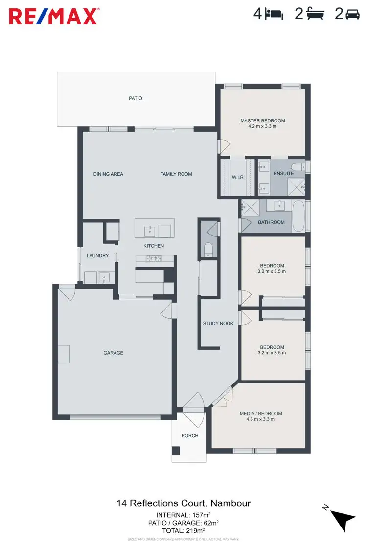 Floorplan of Homely house listing, 14 Reflection Court, Nambour QLD 4560