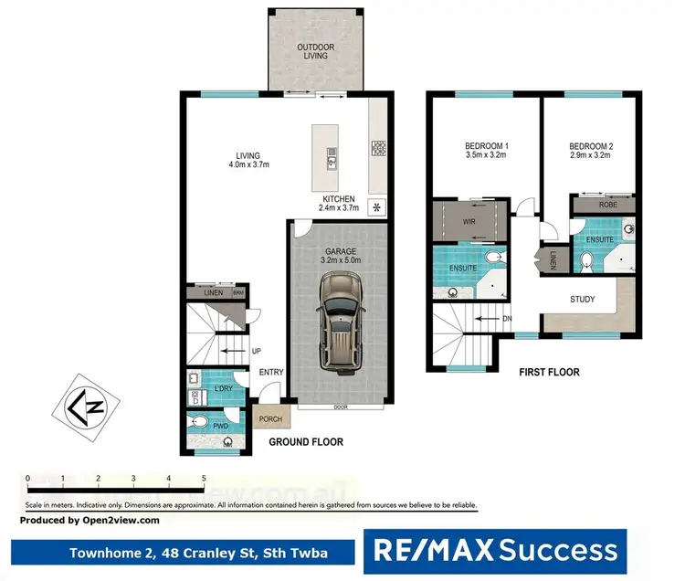 Floorplan of Homely unit listing, 2/48 Cranley Street, South Toowoomba QLD 4350