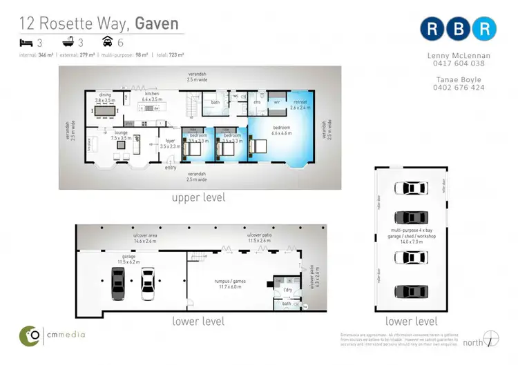 Floorplan of Homely house listing, 12 Rosette Way, Gaven QLD 4211