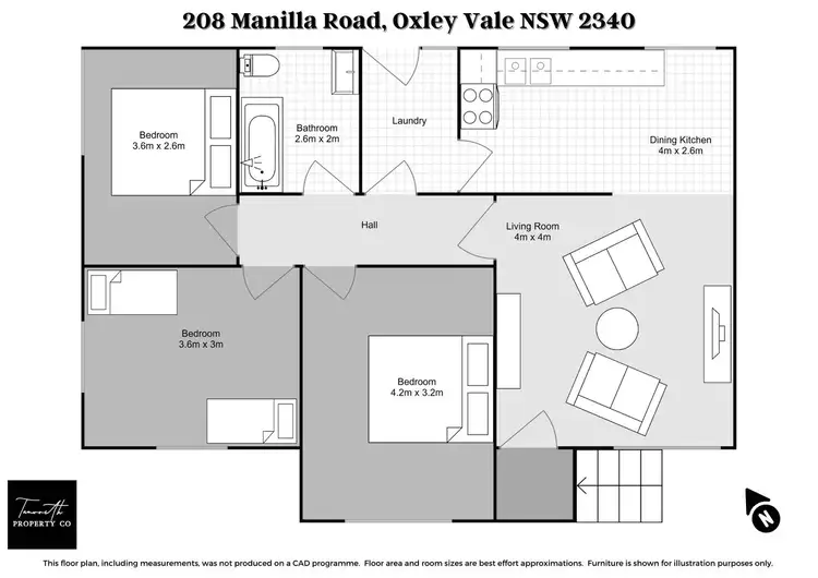 Floorplan of Homely house listing, 208 Manilla Road, Tamworth NSW 2340