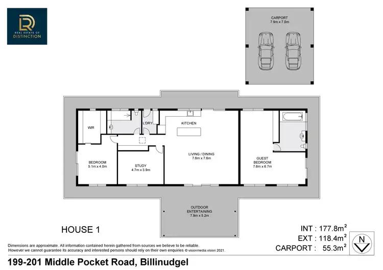 Floorplan of Homely house listing, 199-201 Middle Pocket Rd, Middle Pocket NSW 2483
