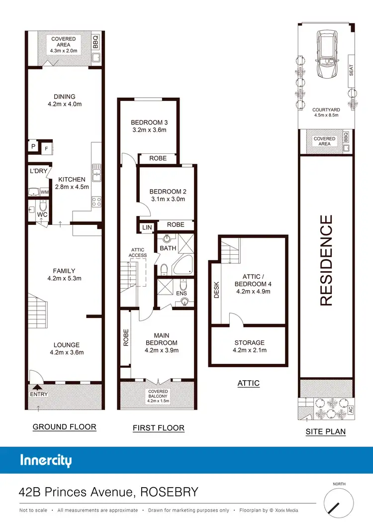 Floorplan of Homely house listing, 42b Princess Ave, Rosebery NSW 2018