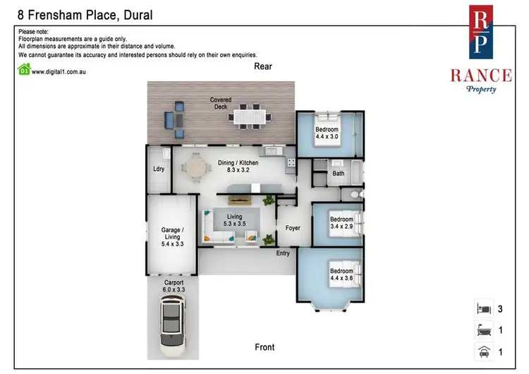 Floorplan of Homely house listing, 8 Frensham Place, Dural NSW 2158