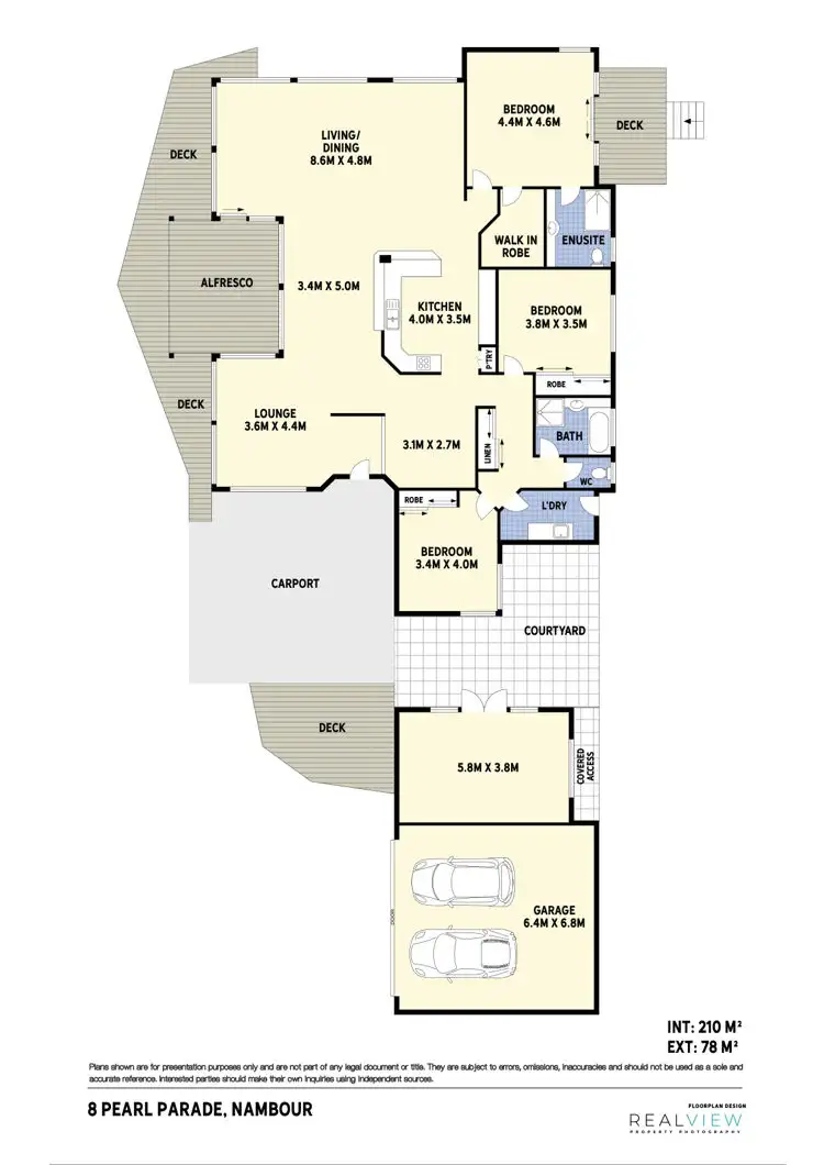 Floorplan of Homely house listing, 8 Pearl Parade, Nambour QLD 4560