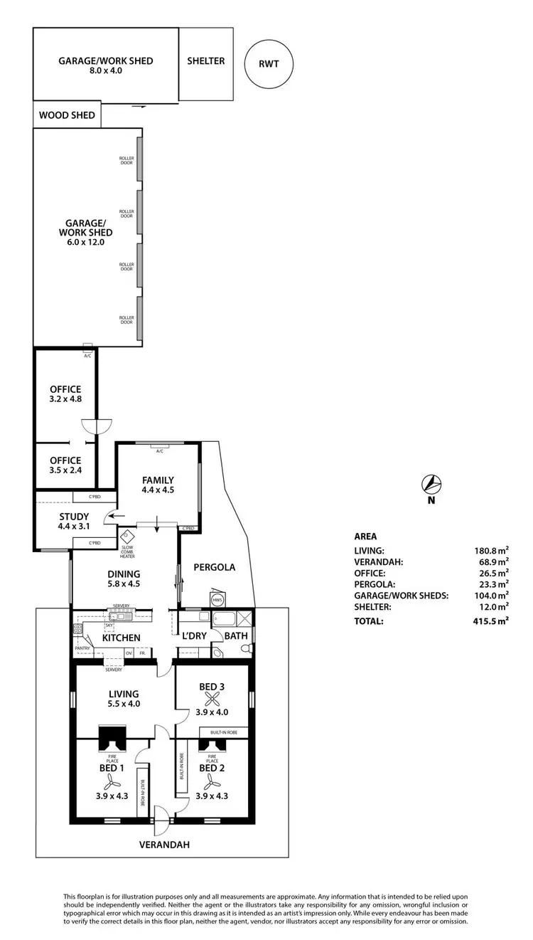 Floorplan of Homely house listing, 16 Florence St, Murray Bridge SA 5253