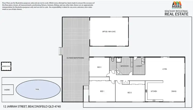 Floorplan of Homely house listing, 12 Jarrah Street, Beaconsfield QLD 4740