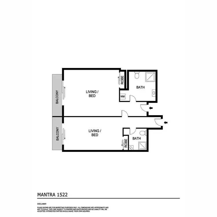 Floorplan of Homely apartment listing, 1517/43B Knuckey Street, Darwin City NT 800