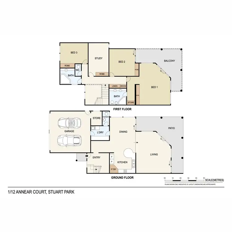 Floorplan of Homely unit listing, 1/12 Annear Court, Stuart Park NT 820