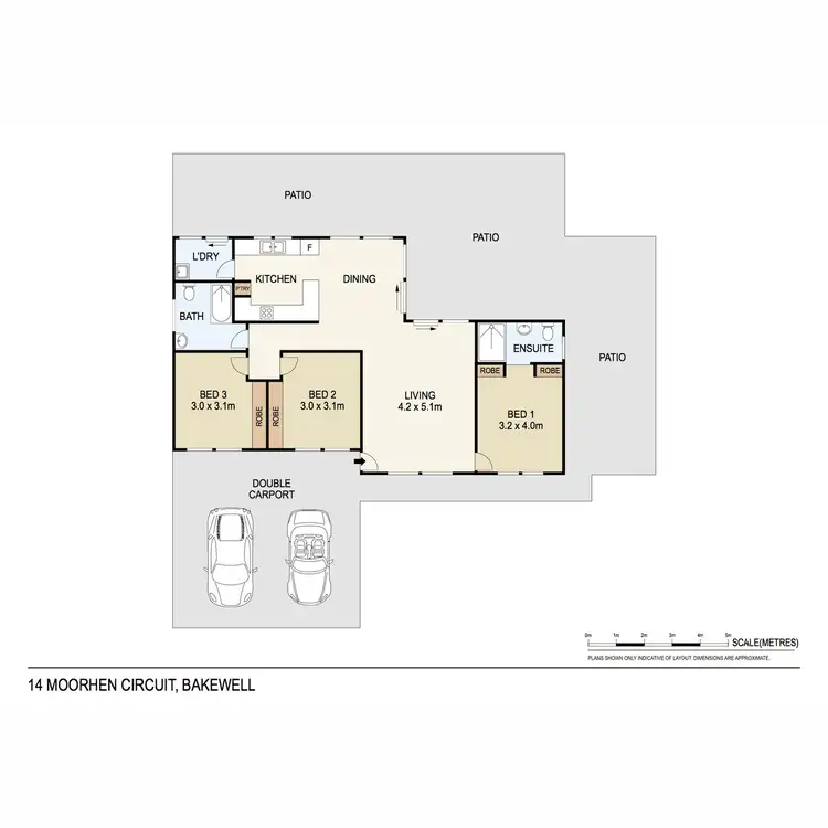 Floorplan of Homely house listing, 14 Moorhen Circuit, Bakewell NT 832
