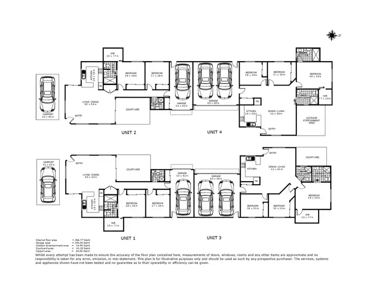Floorplan of Homely block of units listing, 7 Blake Street, Wilsonton QLD 4350