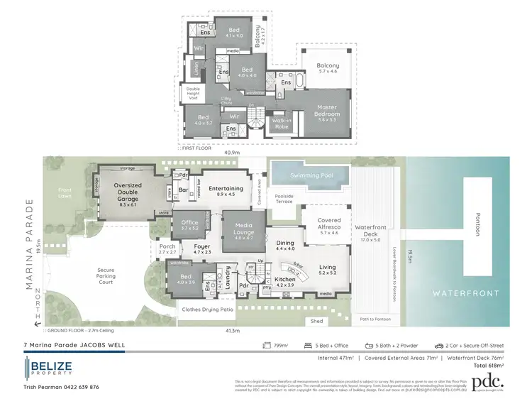 Floorplan of Homely house listing, 7 Marina Parade, Jacobs Well QLD 4208