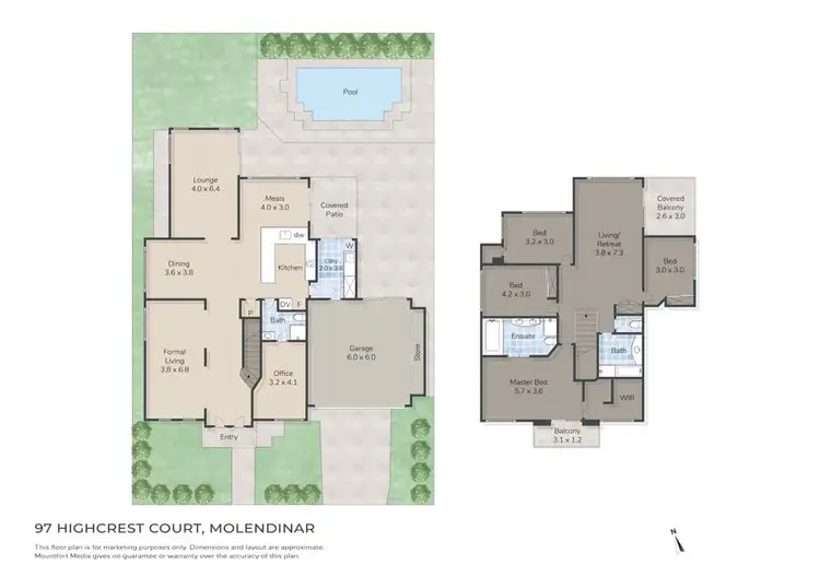 Floorplan of Homely house listing, 97 Highcrest Circuit, Molendinar QLD 4214