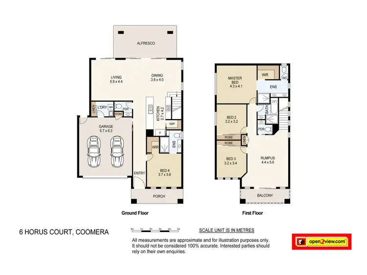 Floorplan of Homely house listing, 6 Horus Court, Coomera QLD 4209