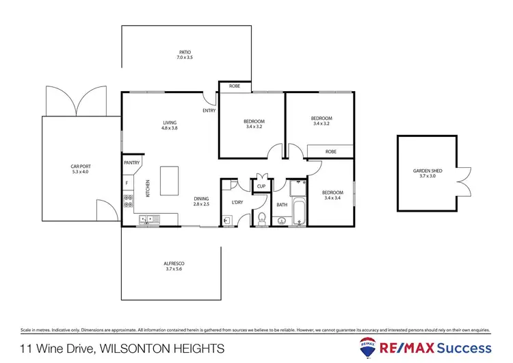 Floorplan of Homely house listing, 11 Wine Drive, Wilsonton Heights QLD 4350