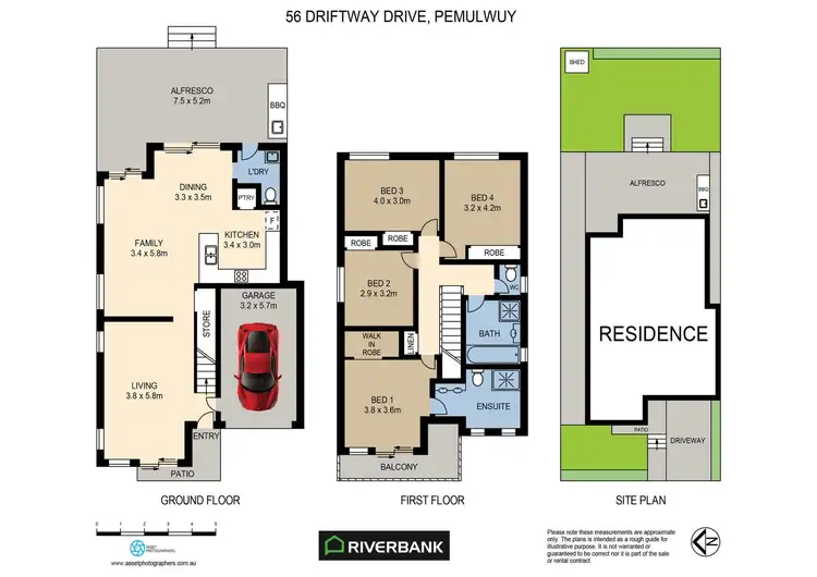 Floorplan of Homely house listing, 56 Driftway Drive, Pemulwuy NSW 2145