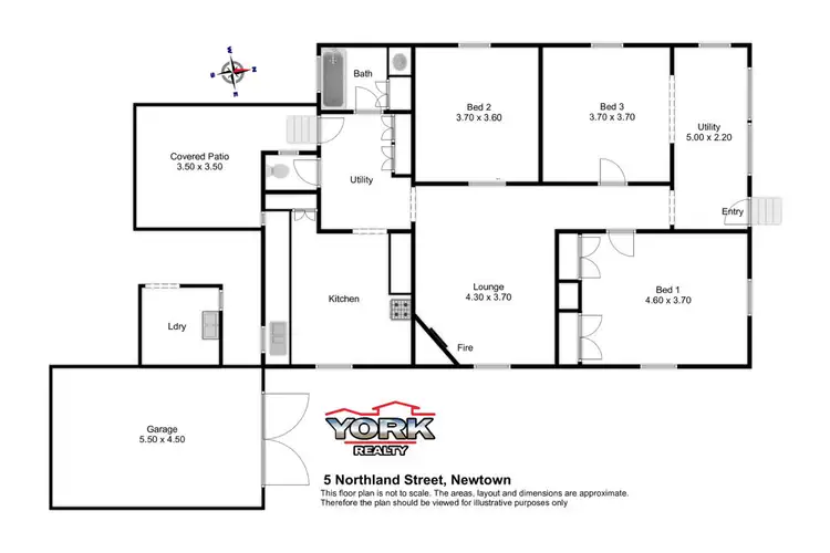 Floorplan of Homely house listing, 5 Northland Street, Newtown QLD 4350