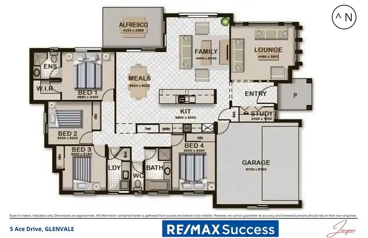 Floorplan of Homely house listing, 5 Ace Drive, Glenvale QLD 4350