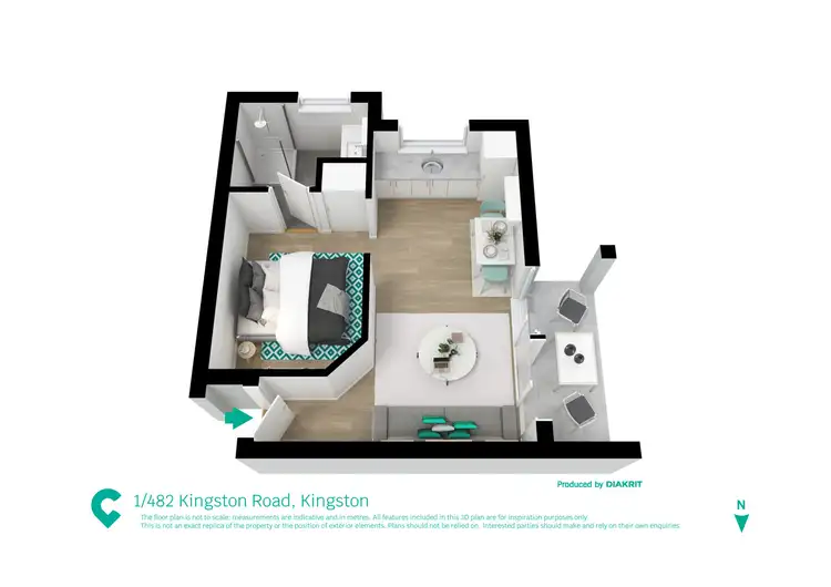 Floorplan of Homely unit listing, 1/482 Kingston Road, Kingston QLD 4114
