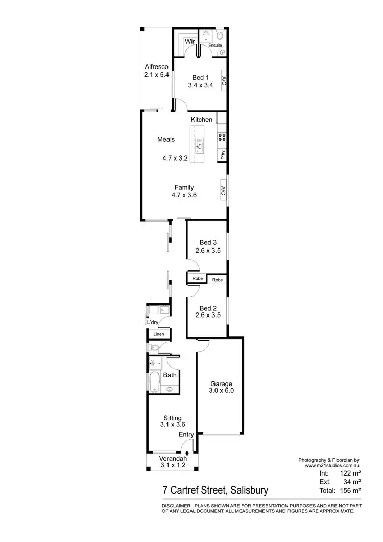 Floorplan of Homely house listing, 7C Cartref Street, Salisbury SA 5108