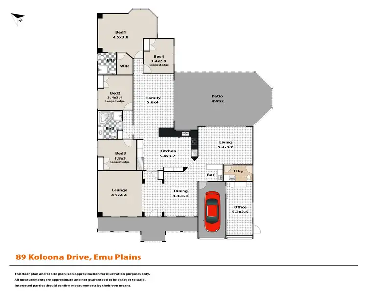 Floorplan of Homely house listing, 89 Koloona Drive, Emu Plains NSW 2750