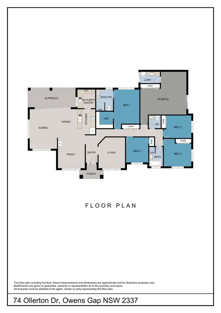 Floorplan of Homely house listing, 74 Ollerton Drive, Scone NSW 2337
