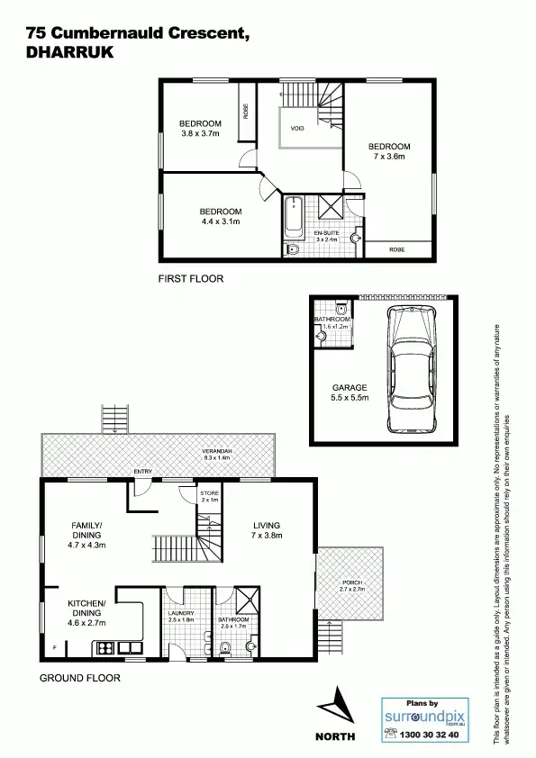 Floorplan of Homely house listing, 75 Cumbernauld Crescent, Dharruk NSW 2770