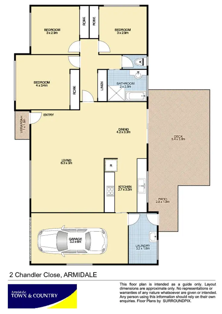 Floorplan of Homely house listing, 2 Chandler Close, Armidale NSW 2350