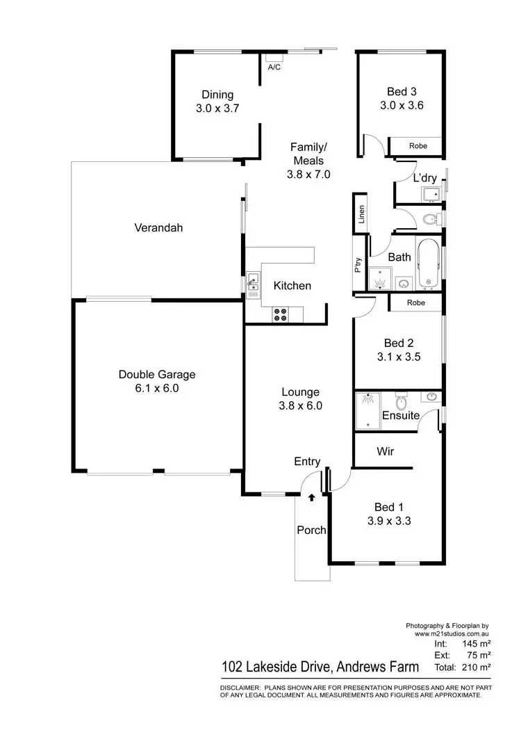 Floorplan of Homely house listing, 102 Lakeside Drive, Andrews Farm SA 5114