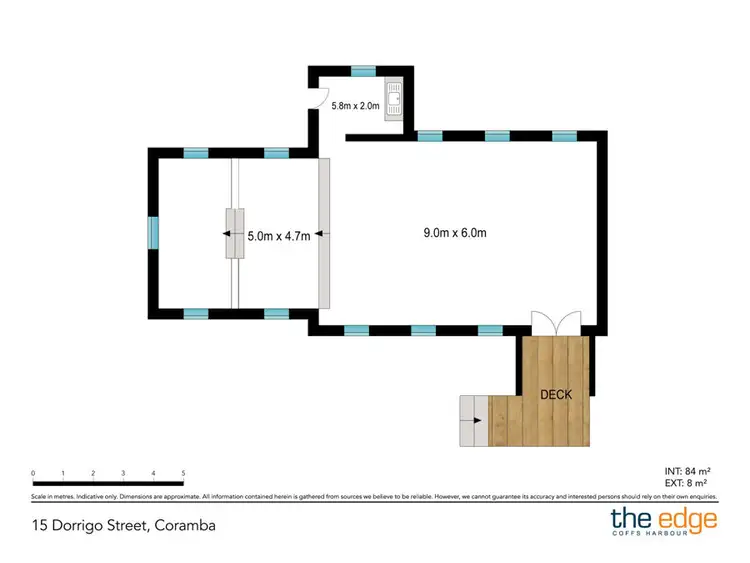 Floorplan of Homely studio listing, 15 Dorrigo Street, Coramba NSW 2450