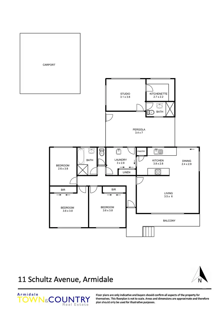 Floorplan of Homely house listing, 11 Schultz Avenue, Armidale NSW 2350