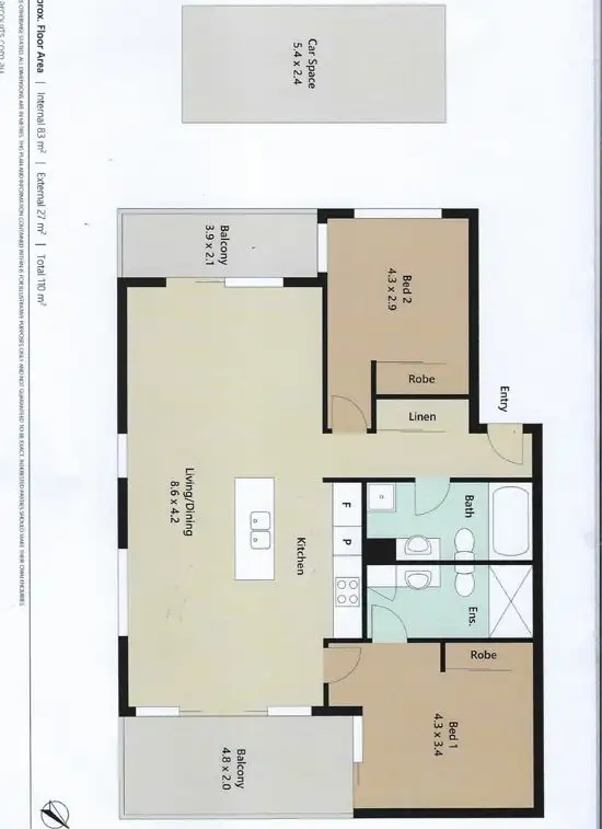 Floorplan of Homely unit listing, 103/1 Linear Drive, Mango Hill QLD 4509