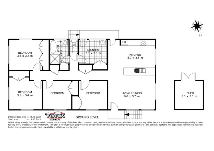 Floorplan of Homely house listing, 17 Redlands Drive, Gowrie Junction QLD 4352